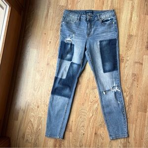 Blue Spice Patchwork Jeans Juniors Size 9